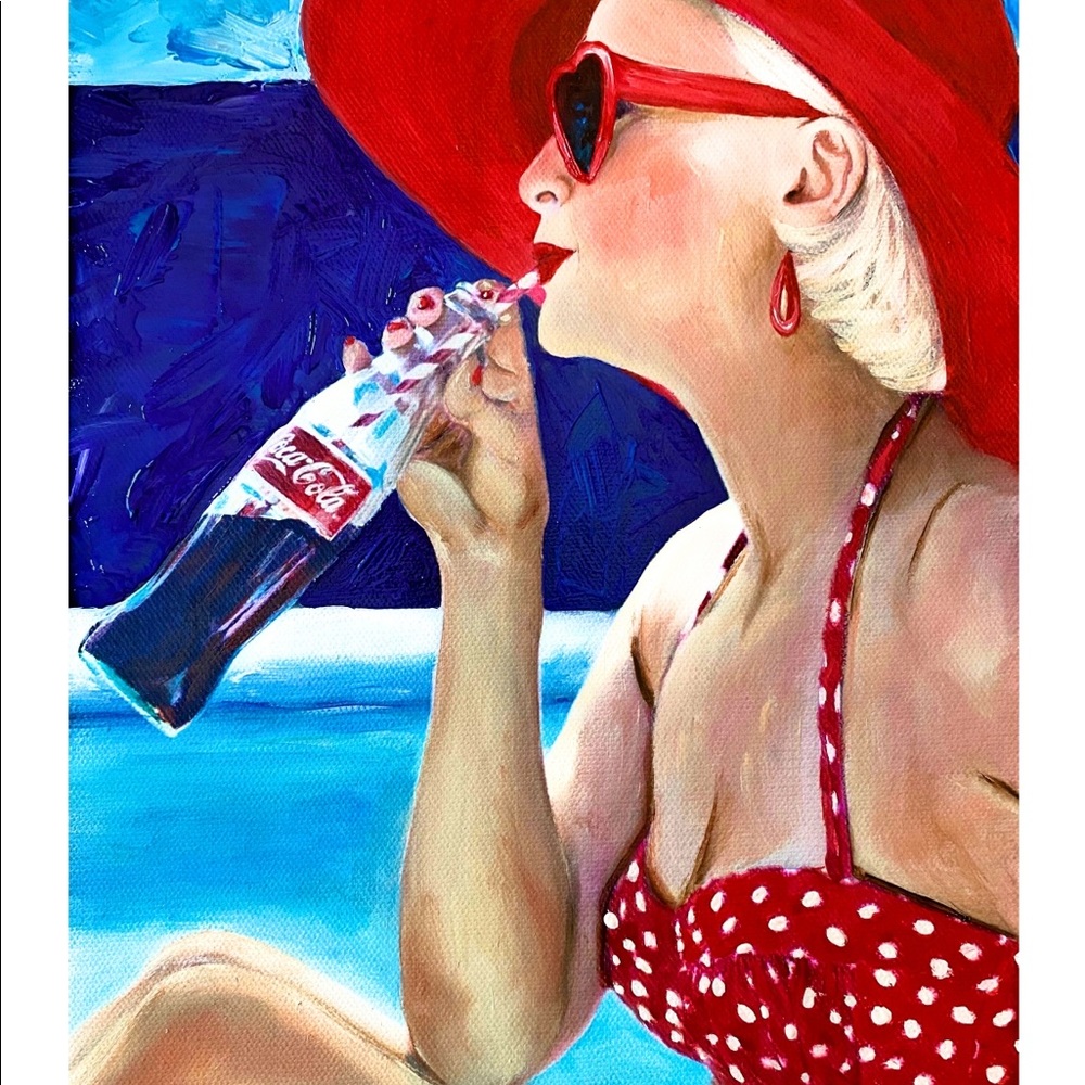 8x10 signed fine art print- Coca-Cola